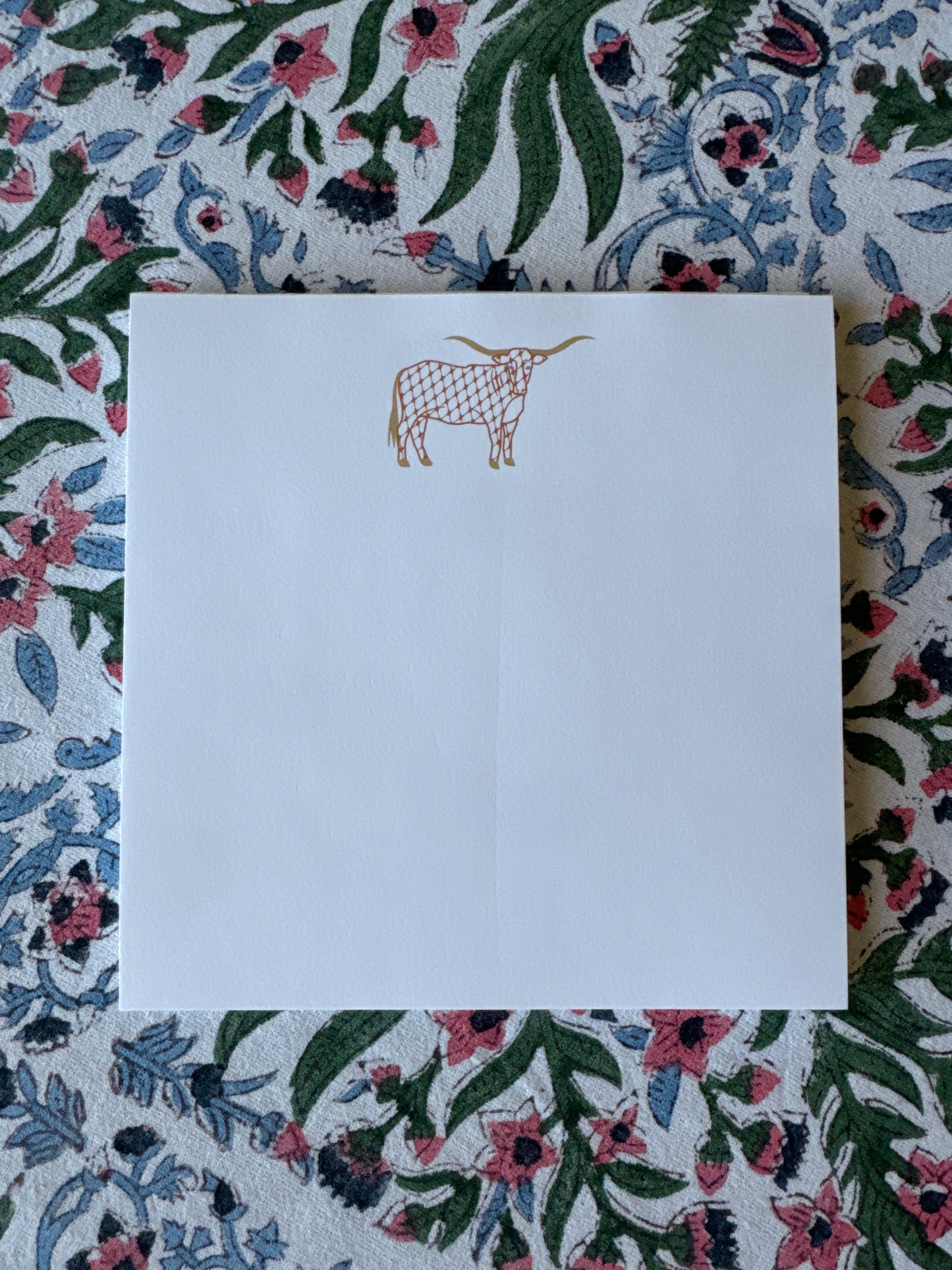 Longhorn 5.5" square notepad: 50 sheets
