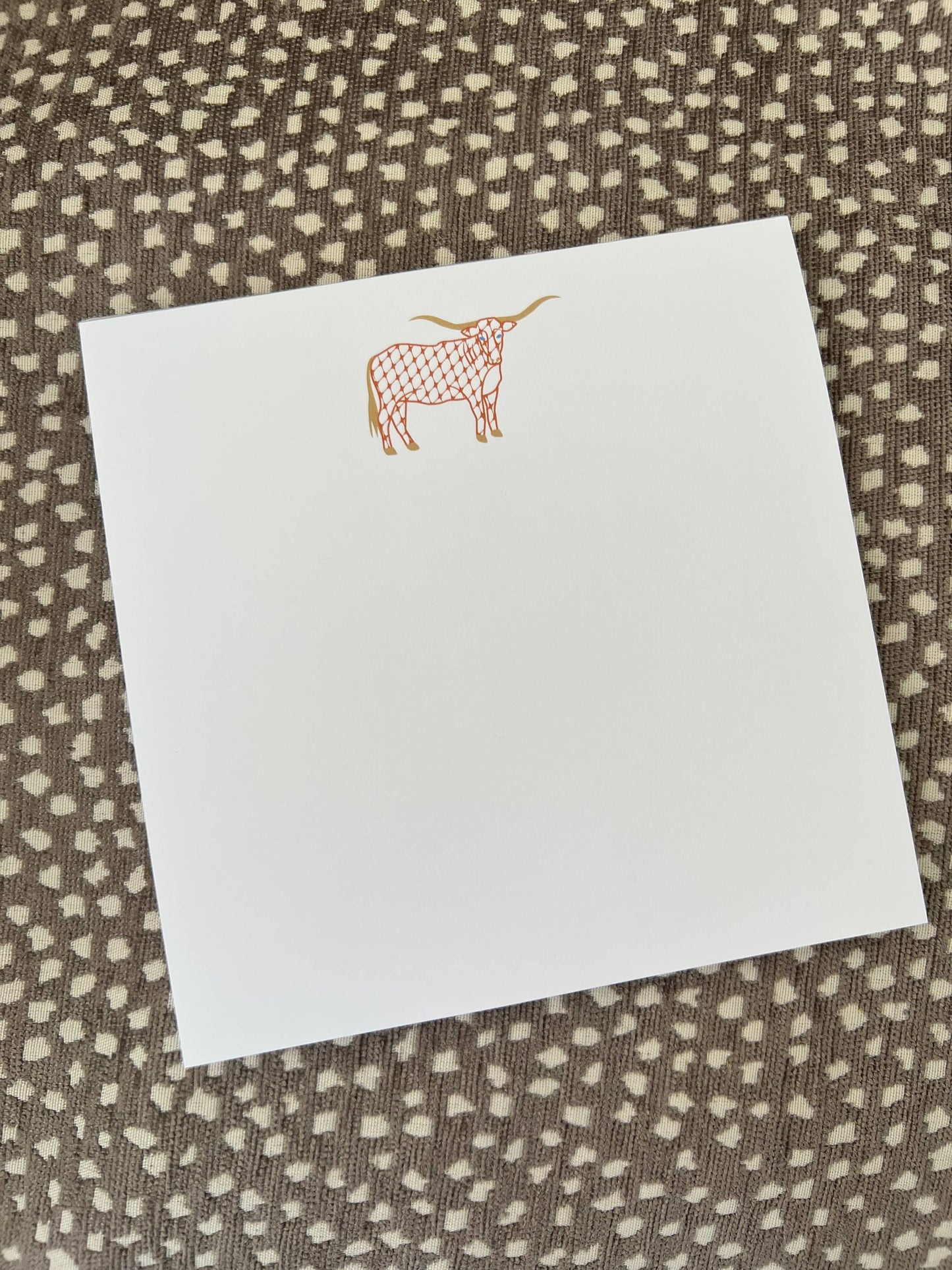 Longhorn 5.5" square notepad: 50 sheets