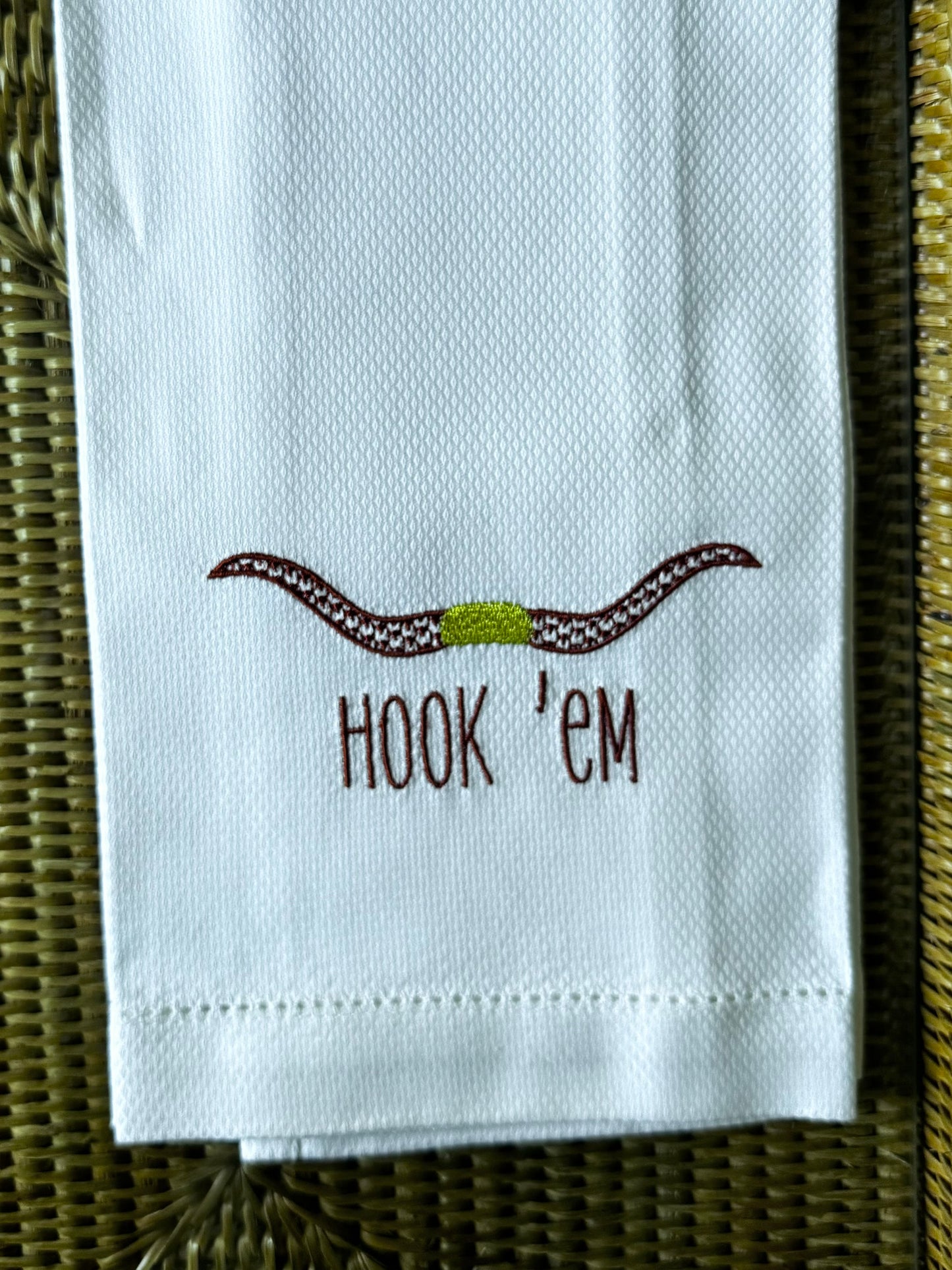 Hook 'Em Longhorn Huck Towel