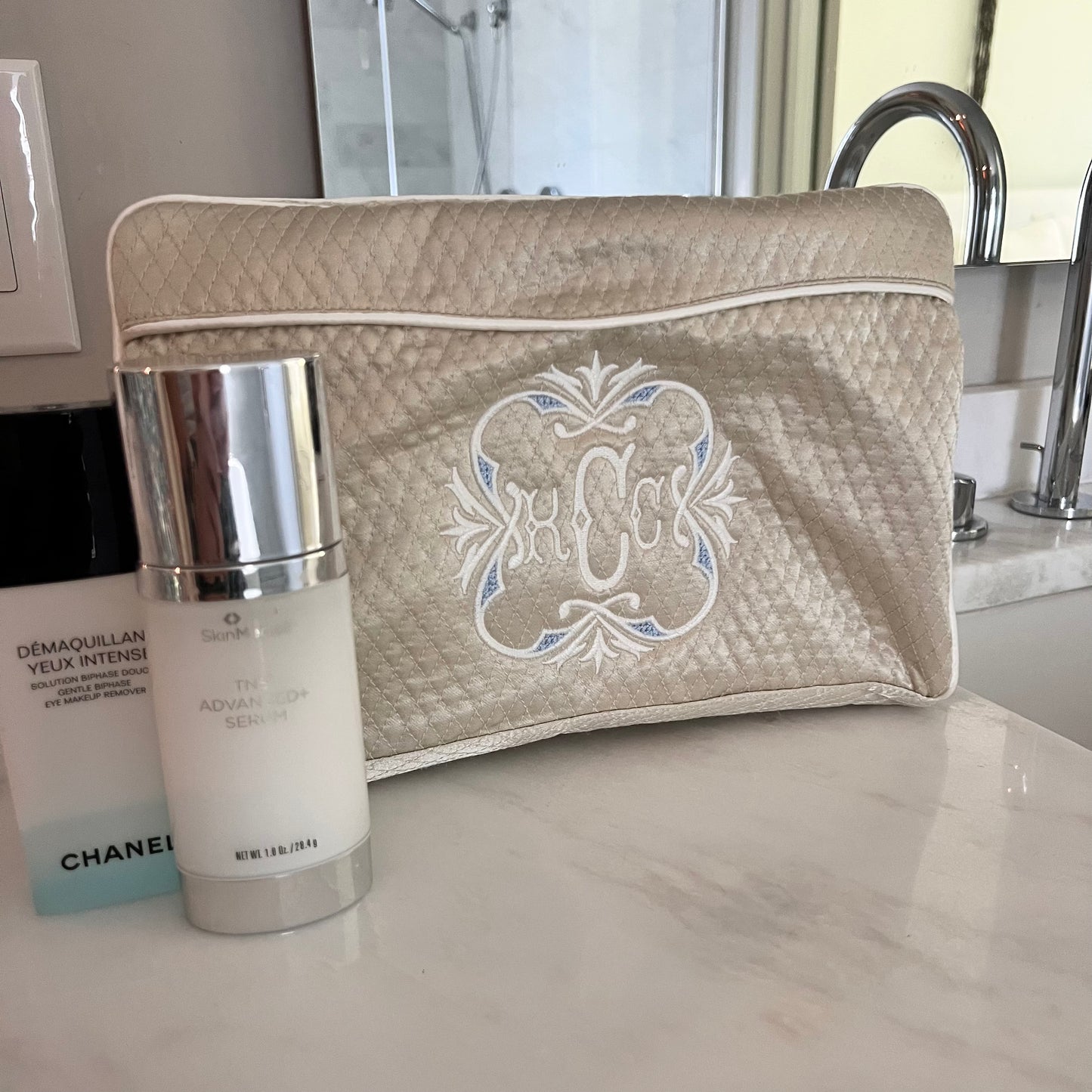 Quilted Makeup Bag