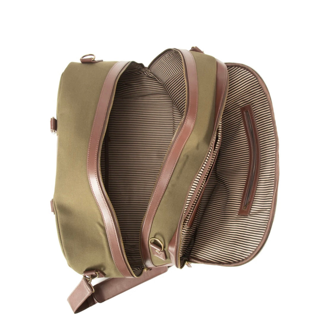 Skyler Weekender and Office Bag in Olive