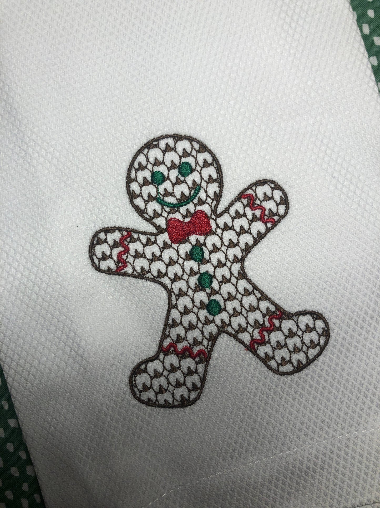 Gingerbread Man Huck Towel