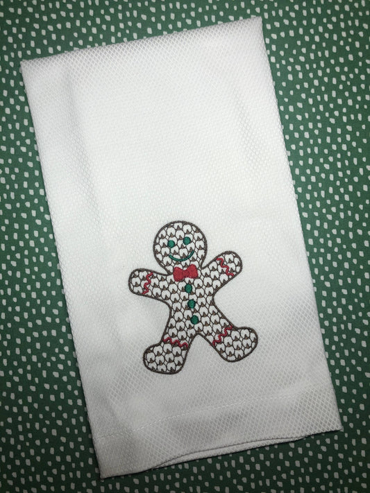 Gingerbread Man Huck Towel