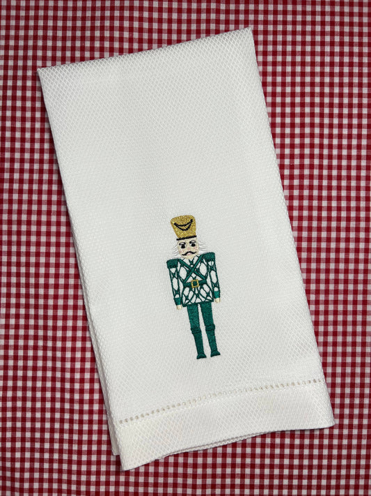 Nutcracker Guest Towel: Green